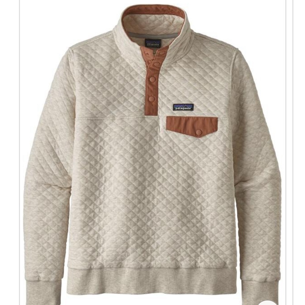 Patagonia cotton quilt snap t pullover - women’s small